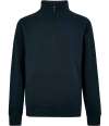 K339 KK339 Kustom Kit Regular Fit 1/4 Zip Piqué Sweatshirt Navy colour image